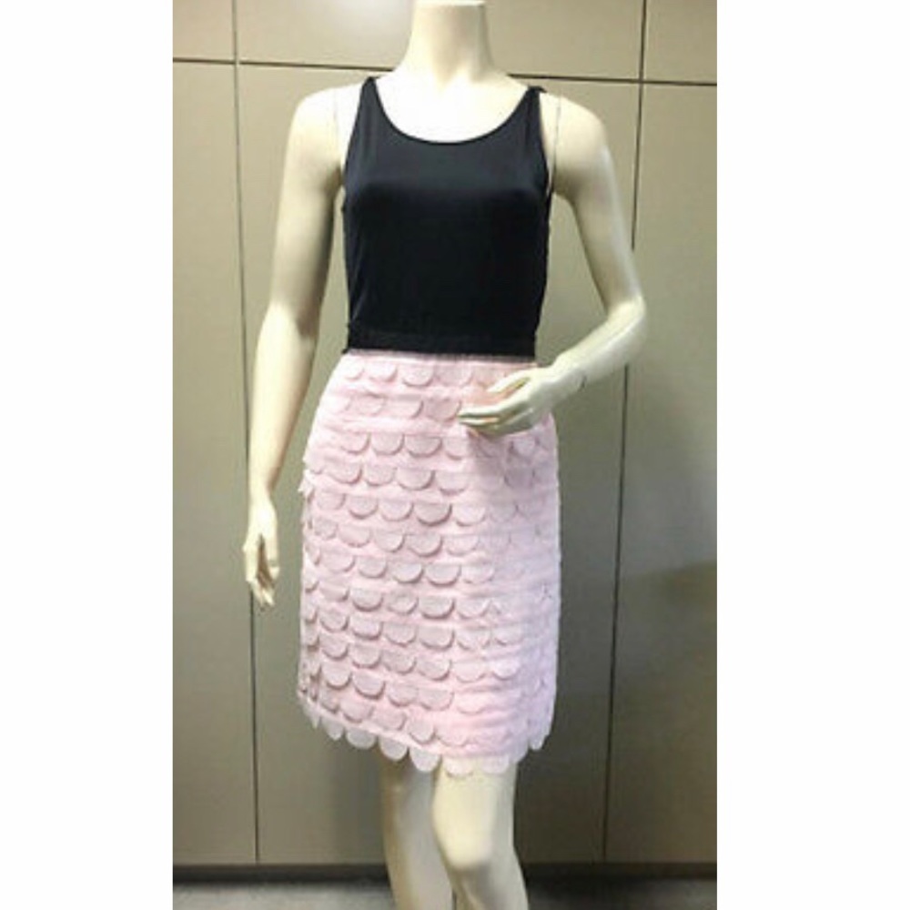 BCBG Max Azria black and blush cocktail dress